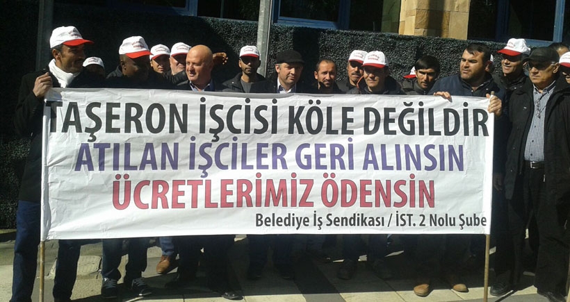 İşten atılan arkadaşları ve talepleri için iş bıraktılar sorunu çözdüler