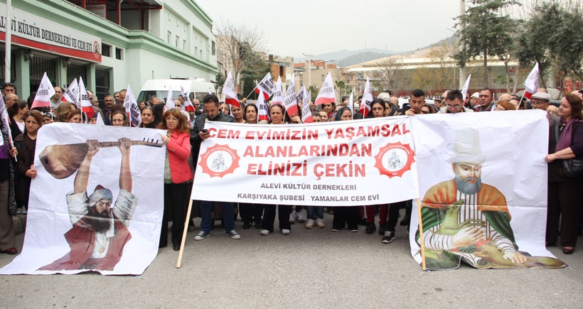 İzmir Yamanlar Cemevine müdahale tepki topladı