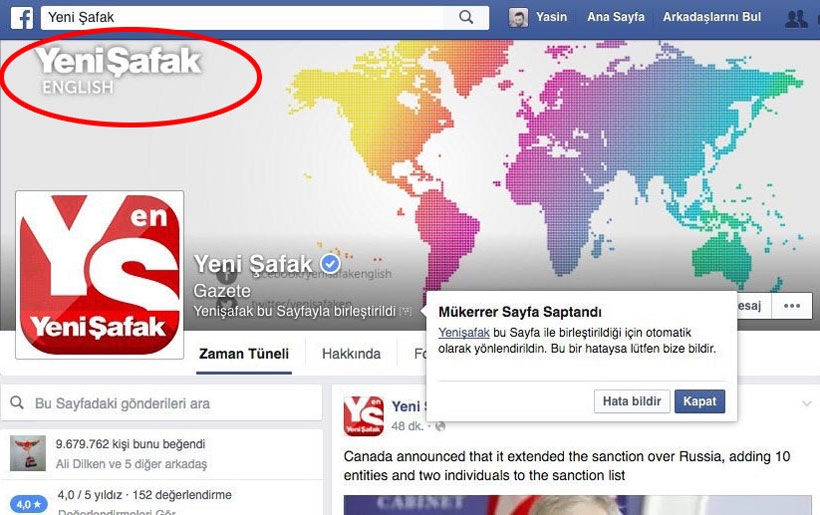 Yeni Şafak Facebook’ta takipçi mi satın aldı?