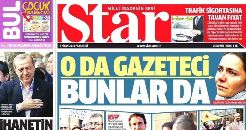 Star’ın hedefinde yine gazeteciler vardı