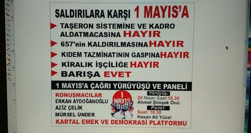 Kartallı emekçiler  1 Mayıs’a hazırlanıyor