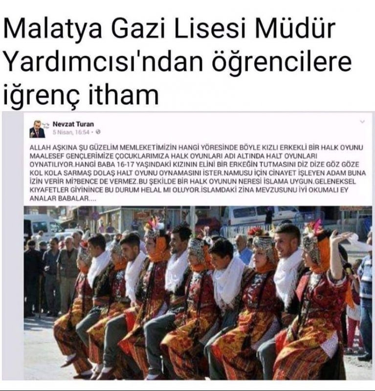 Halaya ‘Zina’  diyen öğretmene ödül gibi tayin