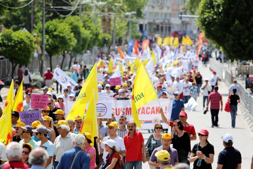 Antalya’da son yılların en coşkulu 1 Mayısı kutlandı