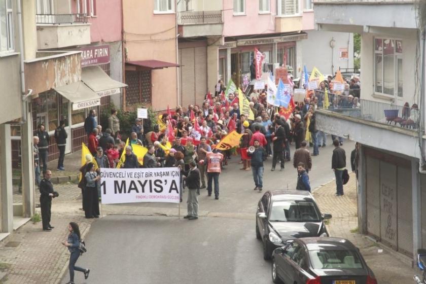 Fındıklı'da 1 Mayıs doğa talanına ve savaşa karşı kutlandı