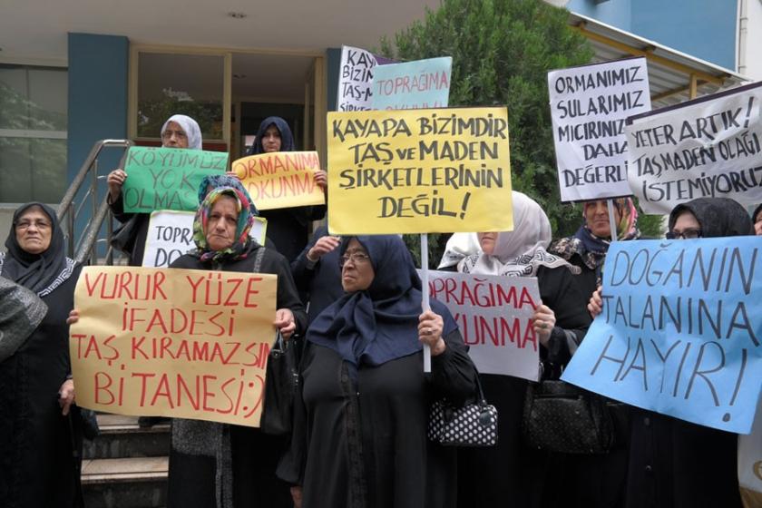 Bursa Kayapa'da taş ocağı alan genişletilmesine tepki