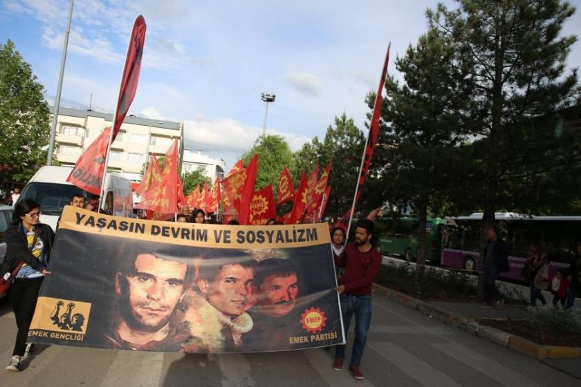 Dersim'de EMEP üyeleri taciz edildi, afişleri söküldü