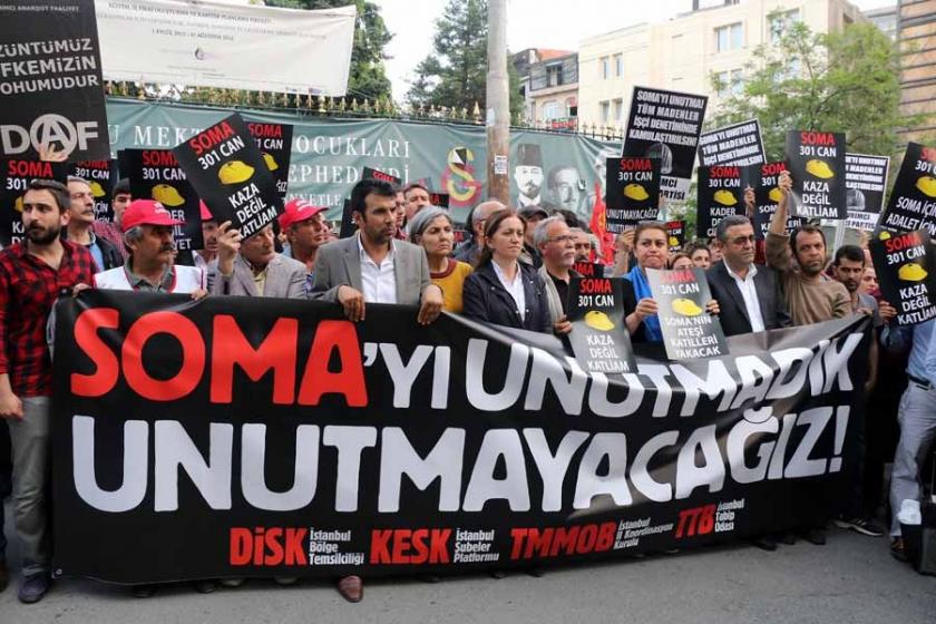 Soma Katliamında kaybettiğimiz madenciler İstanbul'da anıldı