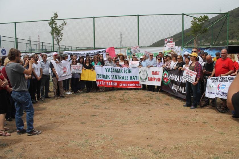 Termik Cehennemi İskenderun'da fosil yakıta hayır eylemi