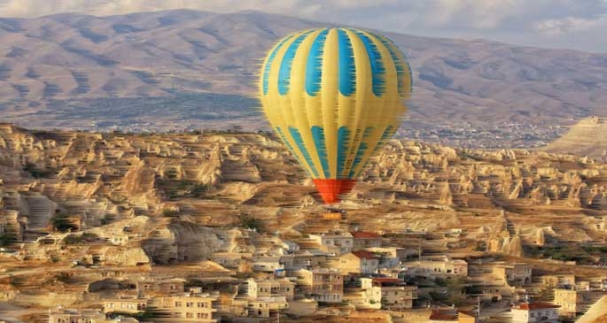 Göreme'de balon düştü