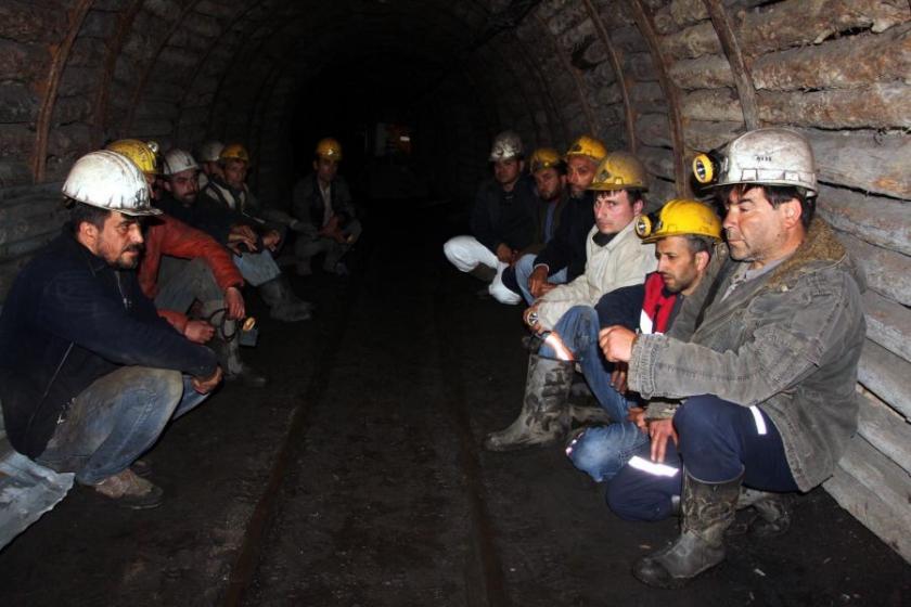 Madencilerin eylemi ailelerinin desteğiyle sürüyor