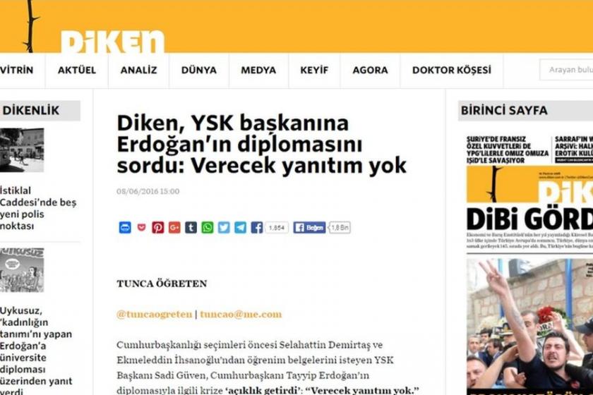 Diken, YSK Başkanı için savcılığa suç duyurusunda bulundu