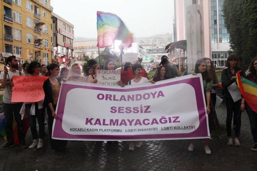 Orlando saldırısı Kocaeli'de protesto edildi