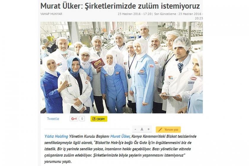 'Ülker’de bir an bile mutluluk yok'