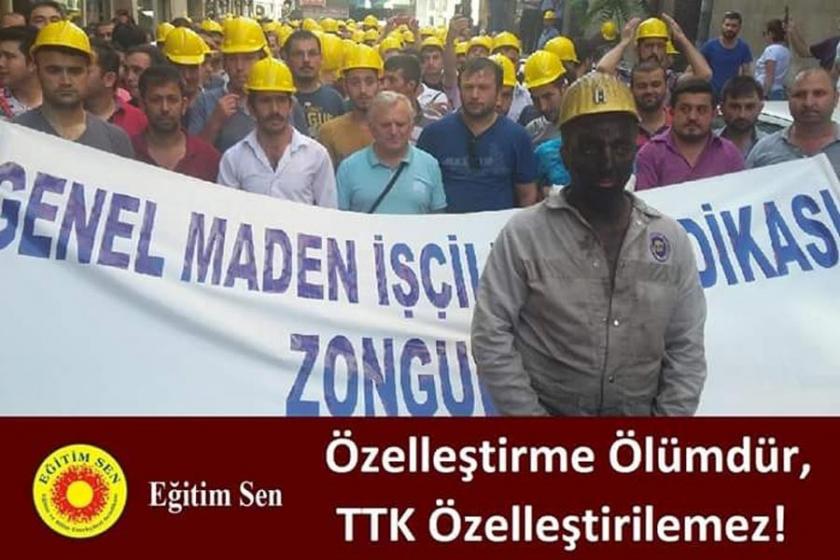 Zonguldak Eğitim Sen'den maden işçisine destek çağrısı