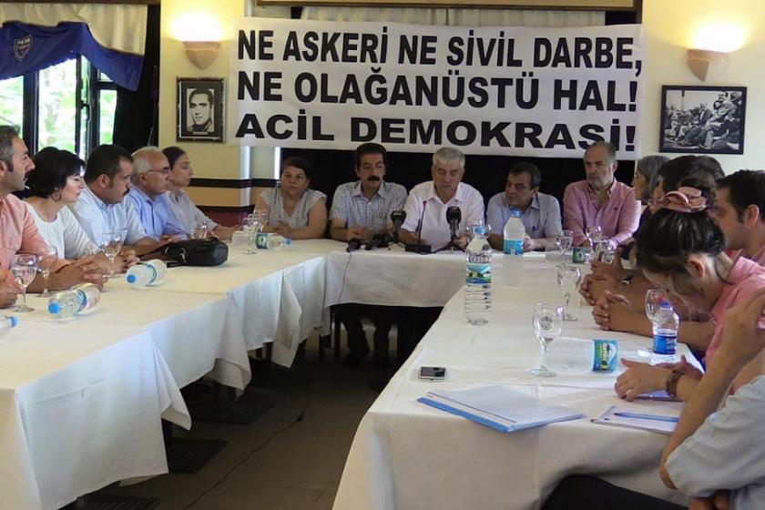 Emek ve demokrasi güçlerinden darbeye ve OHAL'e ortak tepki