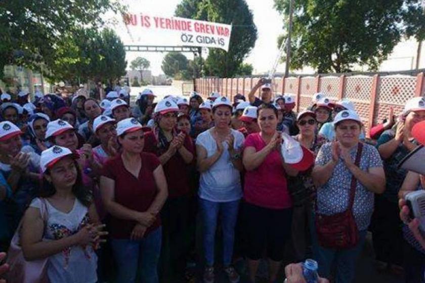 Tariş üzüm işletmesi işçileri greve çıktı