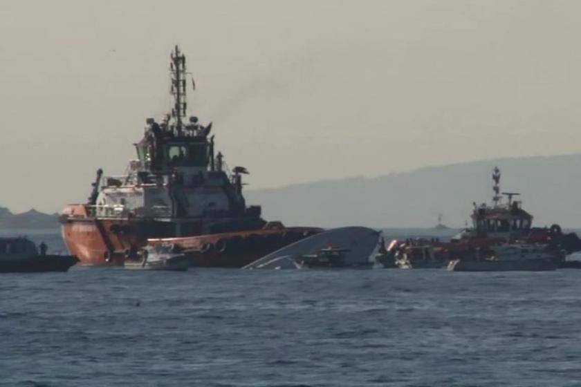 Sahil Güvenlik botu Sarayburnu açıklarında alabora oldu