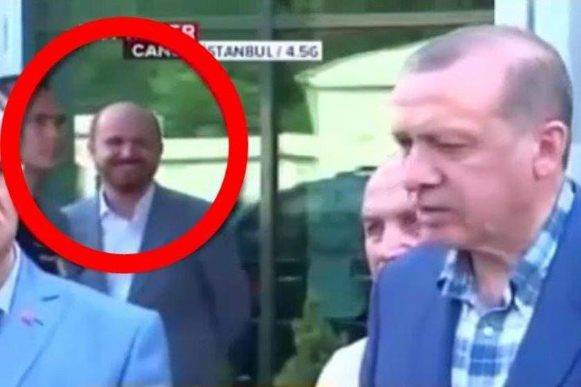 Bilal Erdoğan'ın kahkahası kameralara yansıdı