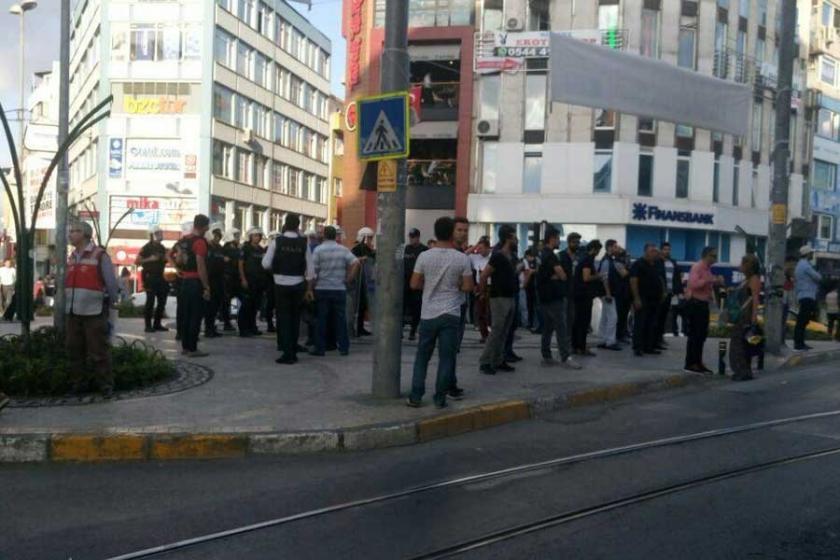 Kadıköy'deki Cerablus eylemine polis engeli