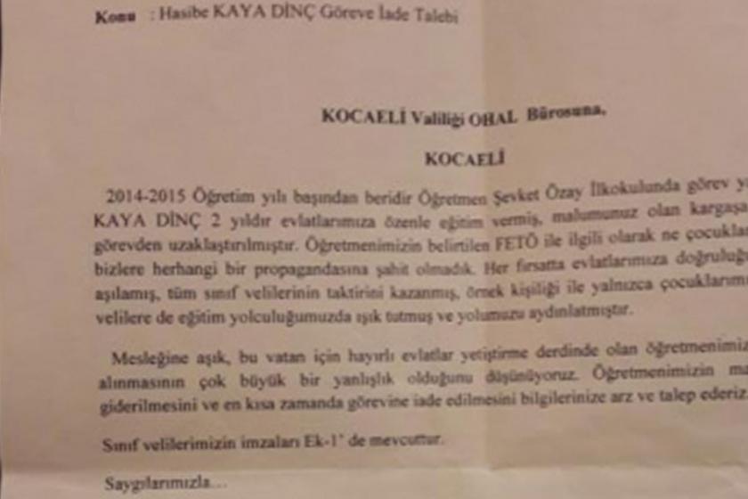 Veliler, açığa alınan Hasibe Öğretmen’e sahip çıktı