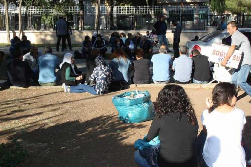 Diyarbakır’da eğitimciler Adliye önünde nöbet eyleminde