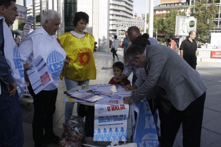 KESK'in 'OHAL kaldırılsın' kampanyası sürüyor