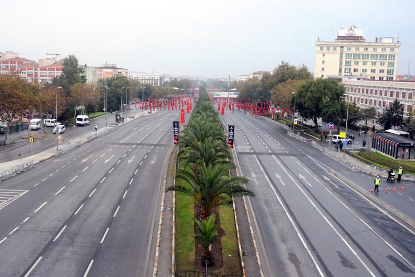 29 Ekim provası nedeniyle bazı yollar kapatıldı