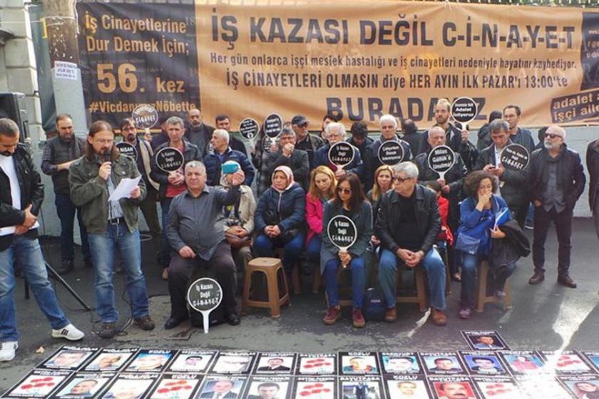 İşçi aileleri 56. Vicdan ve Adalet Nöbetinde bir araya geldi