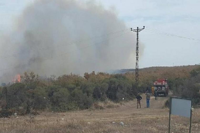 Keşan’da orman yangını