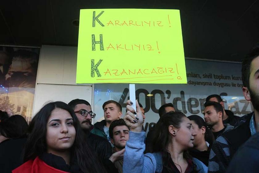 Belediyelerin kurslarını kapatan KHK protesto edildi