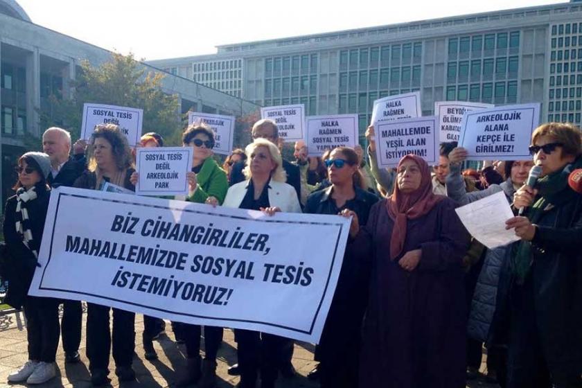 Belediyenin sosyal tesis ısrarı protesto edildi