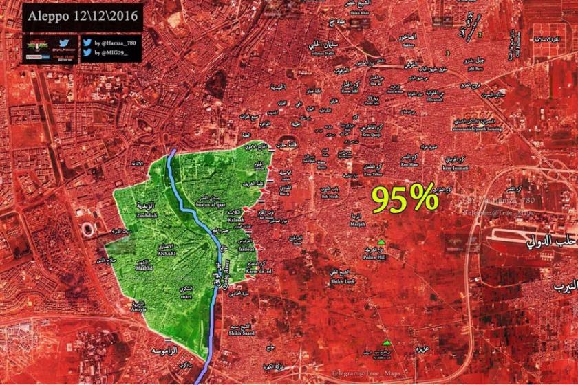 Halep'in yüzde 95'i Suriye ordusunda