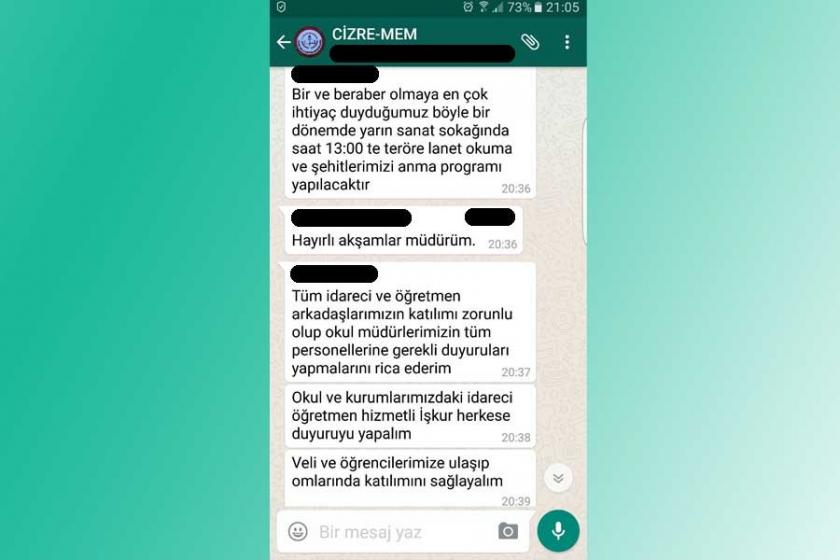 Cizre'de memurlar için zorunlu eylem