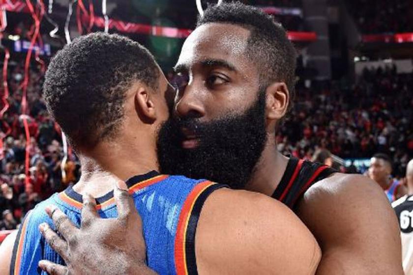 Düello Westbrook’un, galibiyet Harden’ın