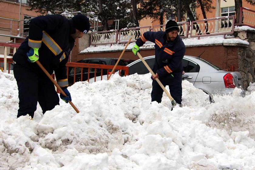 Sivas'ta 509 köy yolu kardan ulaşıma kapalı