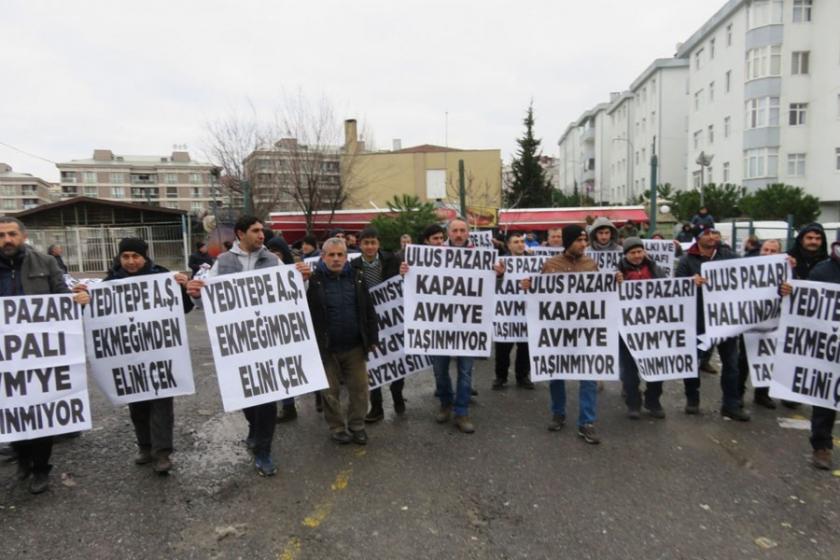 Çekmeköy'de ‘Sosyete Pazarı’ esnafından protesto