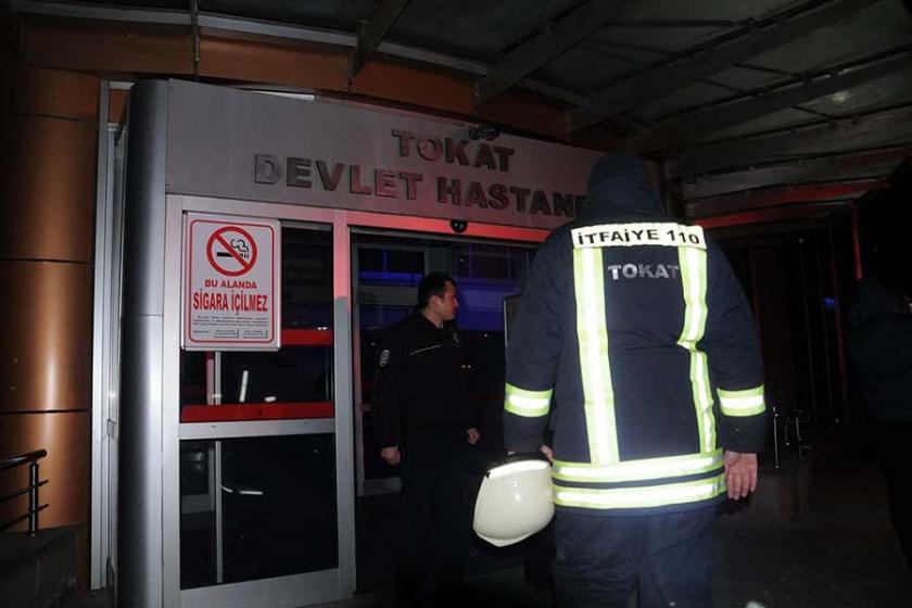 Tokat Devlet Hastanesi'nde yangın paniği