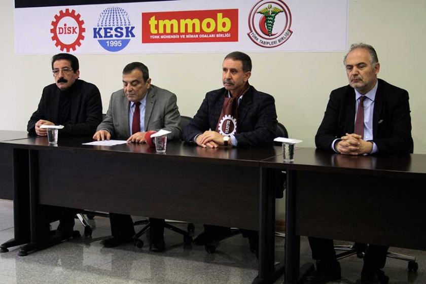KESK, DİSK, TMMOB, TTB'den ortak referandum açıklaması