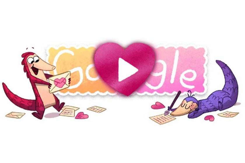 Google, Sevgililer Günü için oyunlu Doodle yaptı