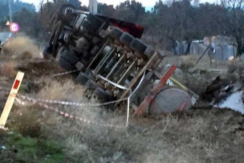 Gördes’te asit tankerleri tehlike saçıyor