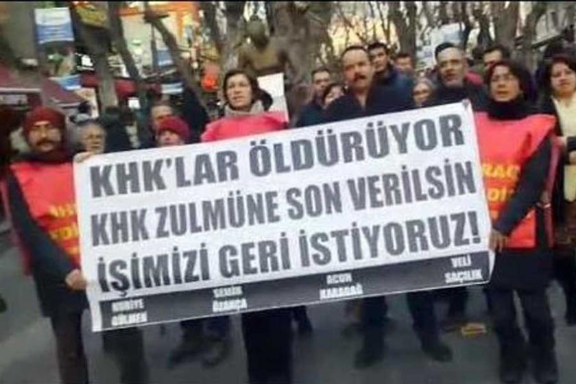 Kamu emekçilerinin Yüksel Caddesi'ndeki direnişi 104. günde