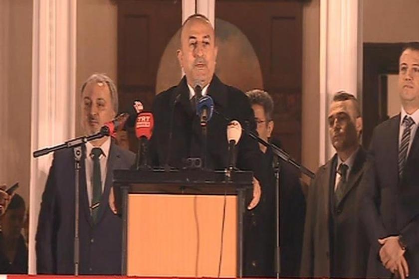 Çavuşoğlu Türk Başkonsolosluğu’nun rezidansında konuştu  