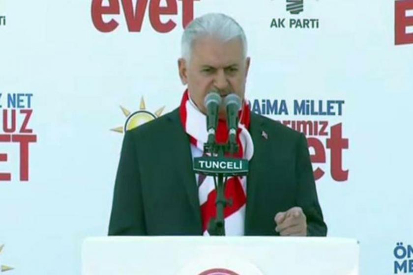 Binali Yıldırım Dersim'de 'turistlere' seslendi