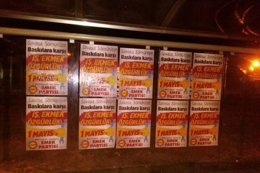 Denizli’de 1 Mayıs afişi asan EMEP üyeleri gözaltına alındı