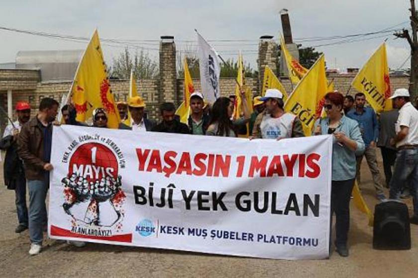 Muş'ta 1 Mayıs kutlamasında kamudan ihraçlara vurgu yapıldı