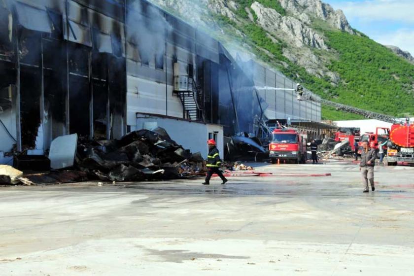 Tokat'ta Organize Sanayi Bölgesi'nde yangın çıktı 