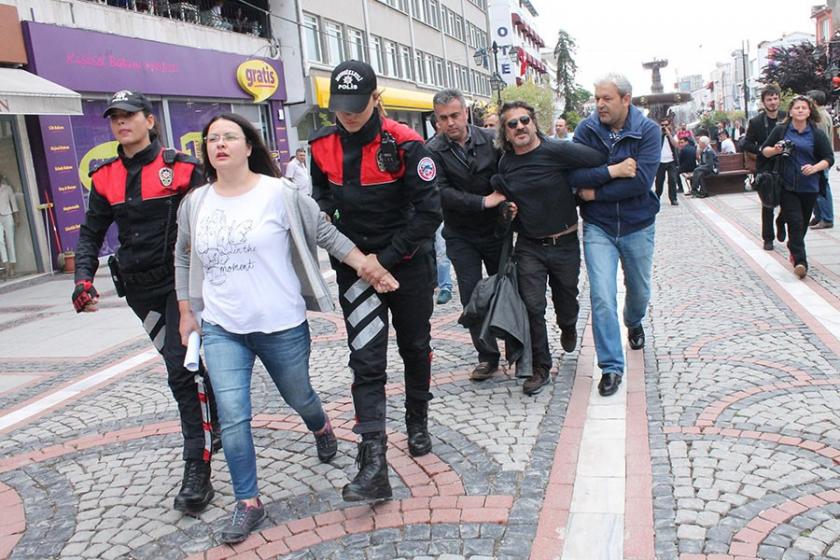 Edirne'de Gülmen ve Özakça eylemine saldırı: 5 gözaltı