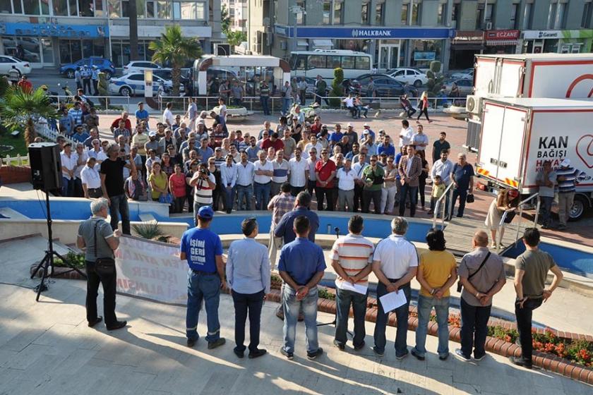 PETKİM’deki işten atmalar protesto edildi