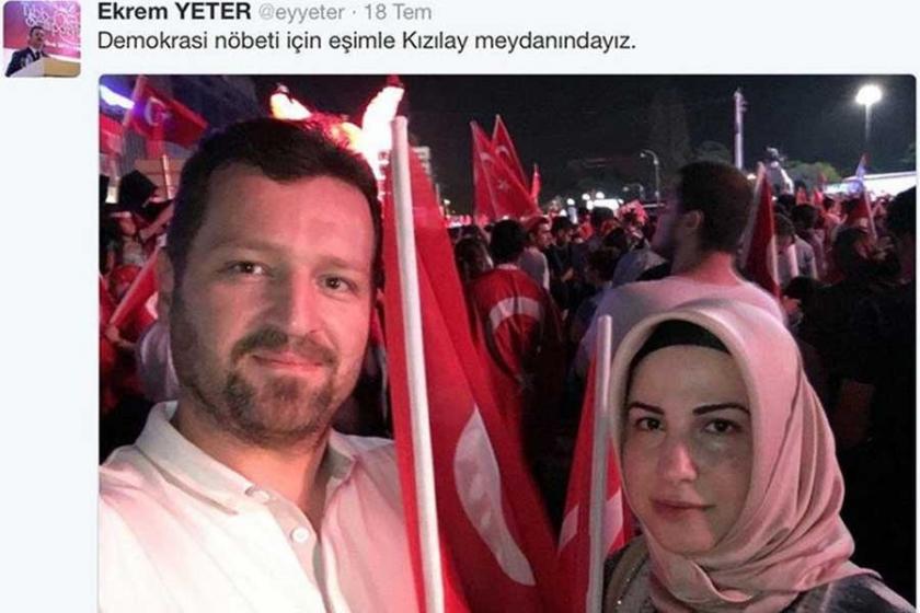 Ekrem Yeter ve eşin 15 Temmuz sürecinde 