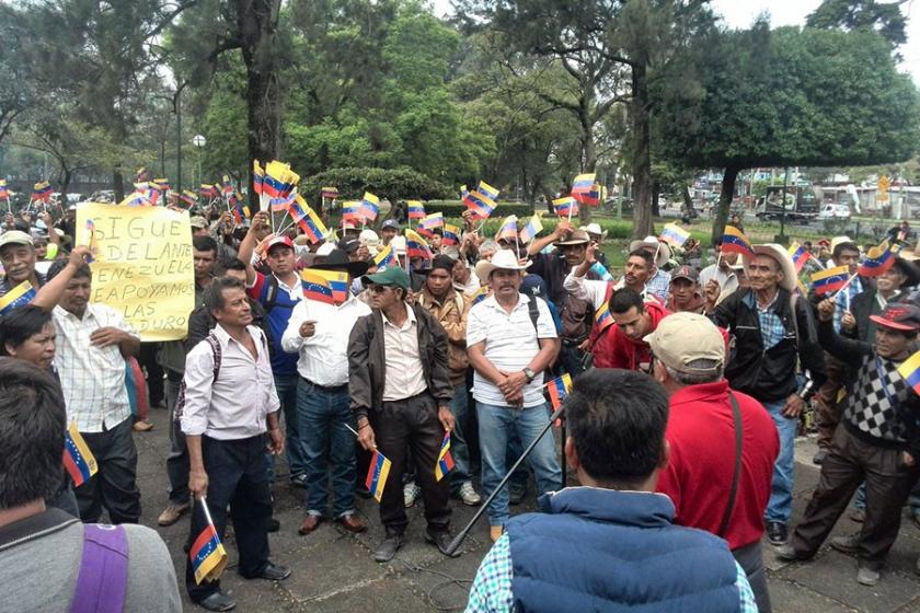 Guatemalalı yerlilerden Maduro'ya destek